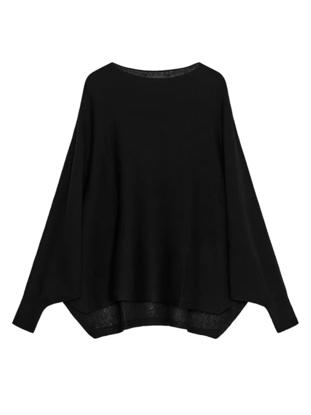 Zara Basic Knit Oversized Sweater - Black